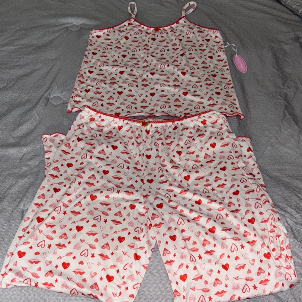Heart Print Women's Sleepwear Set